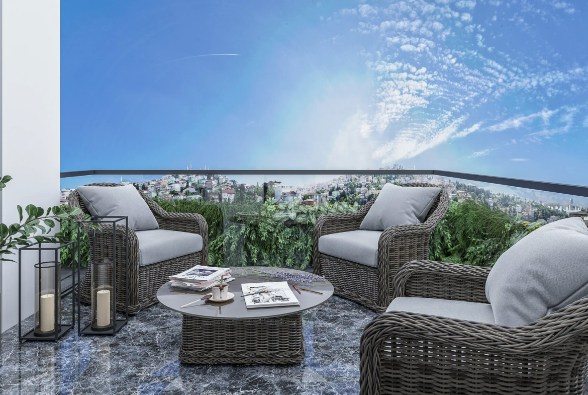 Fully Prestigious Istanbul Forest View Apartments4+1
